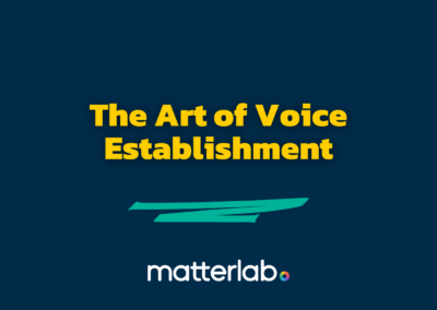 The Art of Voice Establishment